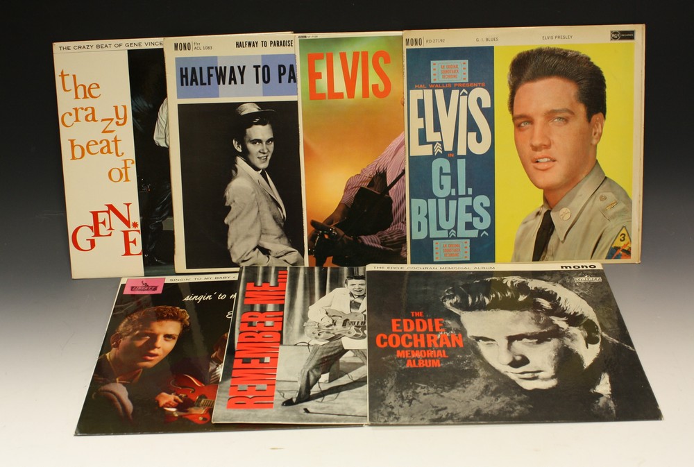 Vinyl Records - LP's including Eddie Cochran - “Singing to my Baby” - matrix runout - side A