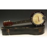 A ukulele, cased, c.