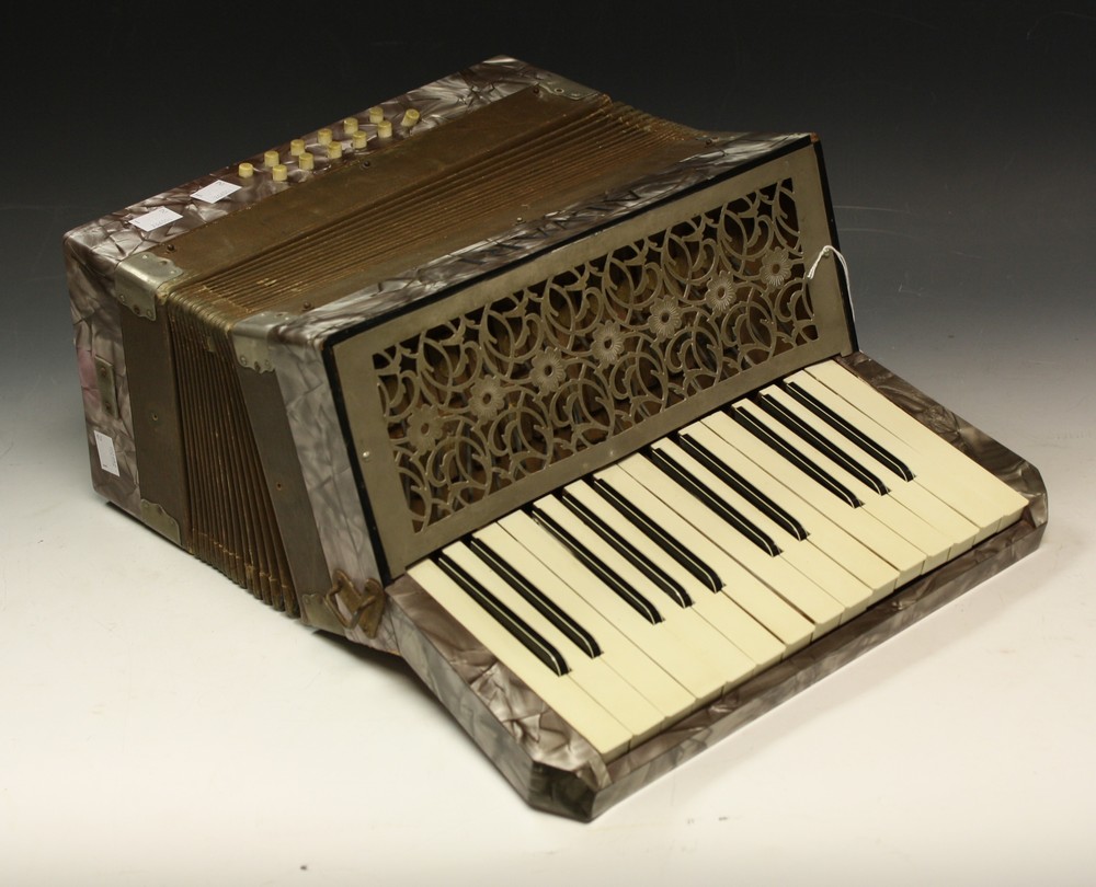 An Italian Alvari piano accordion