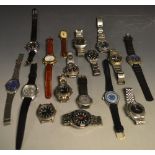 Watches - a Russian Kouan**ckue manual wind wristwatch; others Timex, Pulsar, Cat, Limit, Accurist,