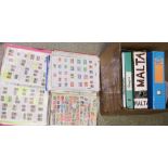 Stamps - all world collection, in countries, binders,