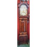 An early Victorian Scottish mahogany longcase clock,