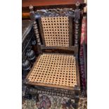 A pair of Spanish Revival side chairs,