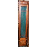 A 20th century mahogany shotgun display cabinet, 167.