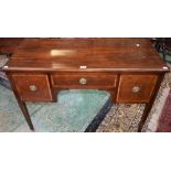 A George III design mahogany writing table,