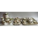 A Staffordshire Adderleys Ltd cabaret set on tray,