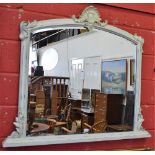 A 19th century style overmantel mirror