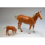 A Beswick model of a Palomino;