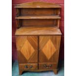 Miniature Furniture - a George IV mahogany side cabinet, of diminutive proportions,