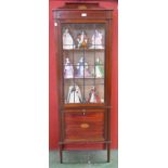 An Edwardian mahogany display cabinet, c.