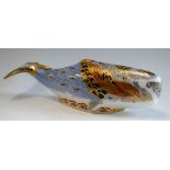 A Royal Crown Derby paperweight, Oceanic Whale, exclusive for Collectors Guild, printed mark,