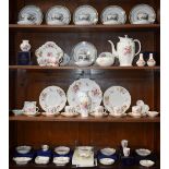 A Royal Crown Derby Posies pattern part coffee set, comprising a large coffee pot,