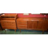 A retro mid 20th century design sideboard,