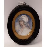 English School (19th century), a portrait miniature, of a lady, bust-length,
