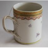 An 18th century Chinese Export porcelain porter mug,