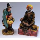 A Royal Doulton figure, Mendicant, HN1365; another, The Mask Seller,