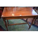 A Victorian walnut rectangular card table, by Gillow & Co, Lancaster, stamped and numbered 19675,