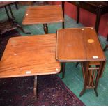 A 19th century mahogany occasional table, of unusual proportions, rounded rectangular top,