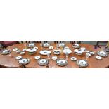 A Royal Doulton Carlyle pattern dinner service, for ten, including dinner plates, dessert plates,