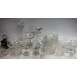 Glassware - including decanters, Babycham glasses; others, brandy, whisky, tankard,