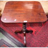 A George III mahogany tilt-top table