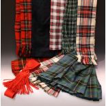 Scottish Regalia - tartan kilts, etc,