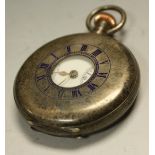 A Victorian silver gentleman's pocket watch,