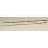 A 9ct gold fancy link bracelet, 6.3g, boxed; another, 4.