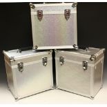 Vinyl Records - heavy duty aluminium bound 12-inch record cases (3)