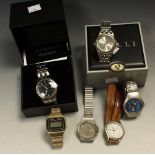 Watches - gentlemen's wrist watches, including Amadeus,