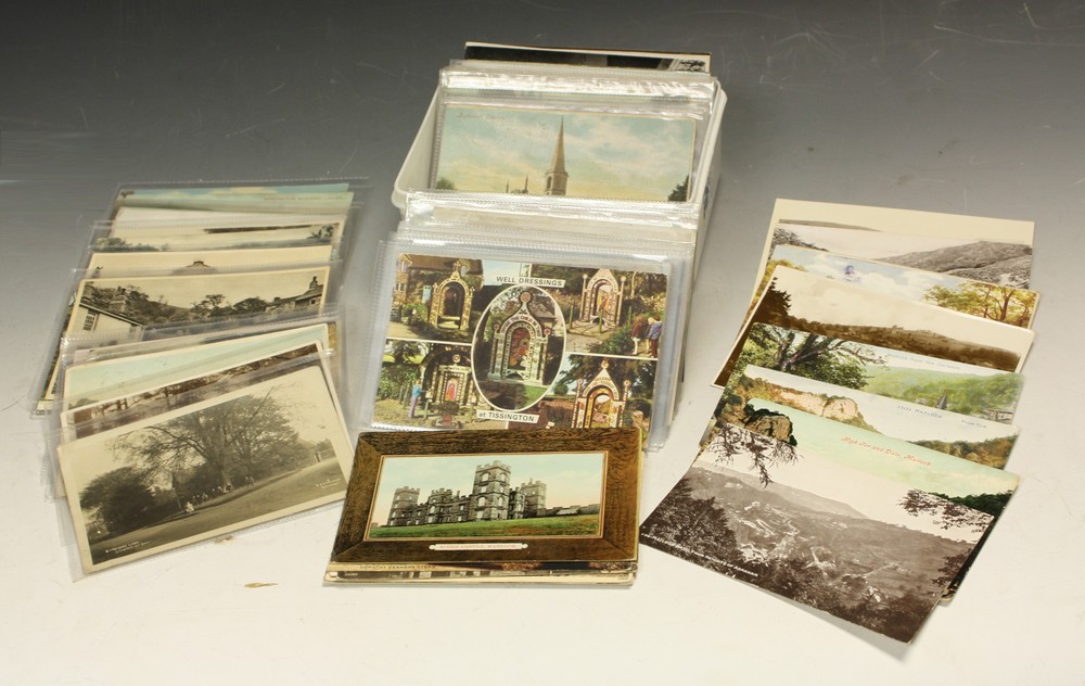 Postcards - collection of Derby and Derbyshire postcards,
