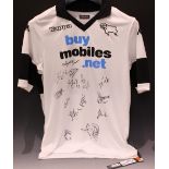 Football - a signed Derby County shirt,