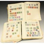 Stamps - two old schoolboy albums,