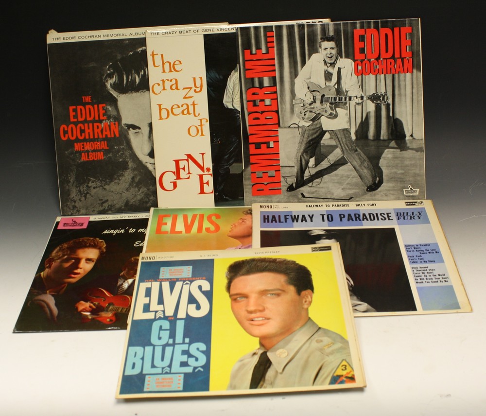 Vinyl Records - LP's including Eddie Cochran - "Singing to my Baby" - matrix runout - side A