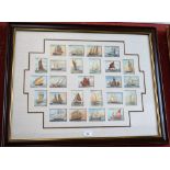Cigarette Cards - Wills's cigarette cards, Rigs of Ships, a 25 card montage, c.