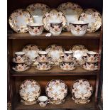 A Royal Crown Derby Imari palette part tea set, pattern 3788, comprising a pair of sandwich plates,