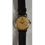 Jaeger-le-Coutre - a vintage Gentleman's automatic wristwatch, silvered dial,