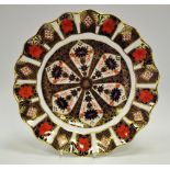 A Royal Crown Derby wavy edge plate