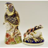 A Royal Crown Derby paperweight, Bronze Winged Parrot,