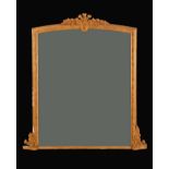 A Victorian giltwood and gesso pier glass,