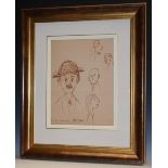Laurence Stephen Lowry RBA RA (1887-1976) Man in a Bowler signed, dated October, 5/60,