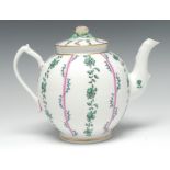 A Chelsea-Derby globular teapot and cover,