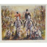 Julia Noble, by and after, Huntsmen and Hounds, limited edition print,