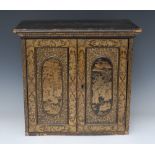 A Chinese lacquer table cabinet,