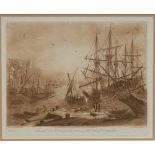 Richard Earlom (1743-1822), after Claude Lorrain (c. 1600-1682), an Italianate harbour scene, No.
