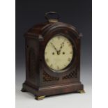 A George III mahogany bracket clock, 16.