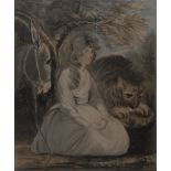 H**Carter (18th century) Una, after Sir Joshua Reynolds signed on verso, dated 1788, watercolour,