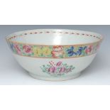 An 18th century Chinese bowl,