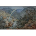 English School (second-quarter, 19th century) On the Road to Watersmeet watercolour,