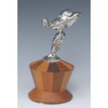 Rolls Royce - after Charles Robinson Sykes (1875 - 1950), a silver plated The Spirit of Ecstasy,